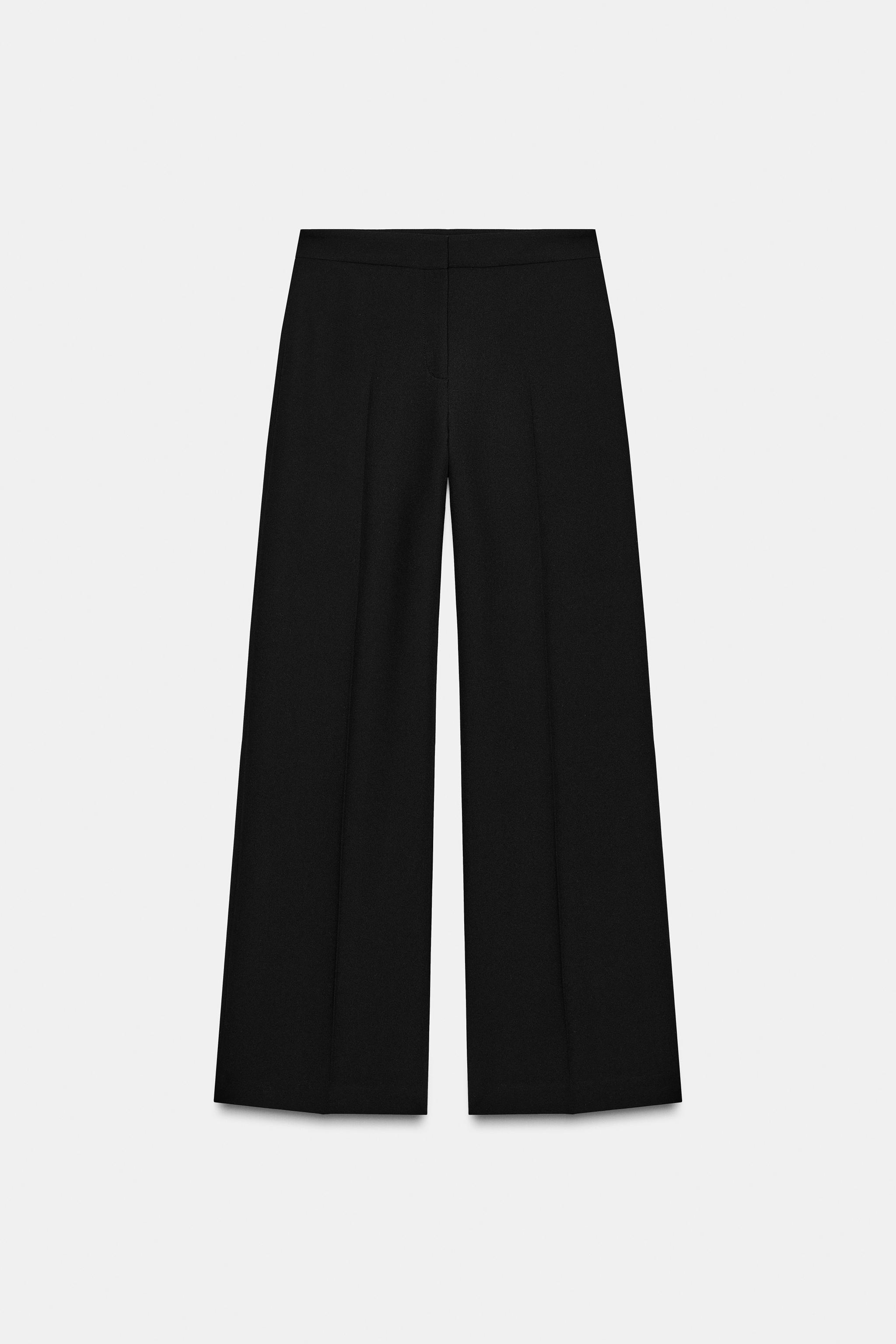 HIGH-WAISTED STRAIGHT LEG PANTS